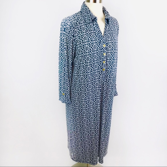 Jones New York Dresses & Skirts - Jones New York Career Navy/White Shirt Dress, Med